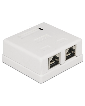 Delock gniazdo natynkowe podwójne 2x RJ45 kat. 6; LSA