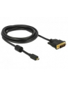 Delock Przewód HDMI z męskim wtykiem Micro-D > DVI 24+1 wtyk męski, 2m - nr 1