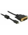 Delock Przewód HDMI z męskim wtykiem Micro-D > DVI 24+1 wtyk męski, 2m - nr 22