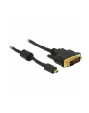 Delock Przewód HDMI z męskim wtykiem Micro-D > DVI 24+1 wtyk męski, 2m - nr 8