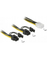 Delock PCI Express kabel zasilający 6-pinowe żeński > 2 x 8-pinowe męski 15cm - nr 10