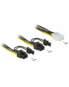 Delock PCI Express kabel zasilający 6-pinowe żeński > 2 x 8-pinowe męski 15cm - nr 4