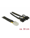 Delock PCI Express kabel zasilający 6-pinowe żeński > 2 x 8-pinowe męski 30 cm - nr 3