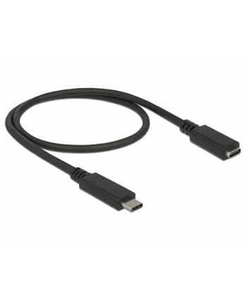 Delock przedłużacz USB Typ-C AM-AF;  0,2m, czarny nr 1