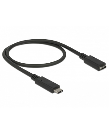 Delock przedłużacz USB Typ-C AM-AF;  0,2m, czarny