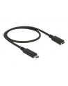 Delock przedłużacz USB Typ-C AM-AF;  0,2m, czarny - nr 9