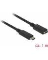 Delock przedłużacz USB Typ-C AM-AF;  1,0m, czarny - nr 7