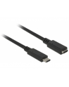 Delock przedłużacz USB Typ-C AM-AF;  1,5m, czarny - nr 1