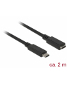 Delock przedłużacz USB Typ-C AM-AF;  2,0m, czarny - nr 13