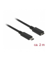 Delock przedłużacz USB Typ-C AM-AF;  2,0m, czarny - nr 18
