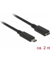 Delock przedłużacz USB Typ-C AM-AF;  2,0m, czarny - nr 7
