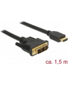 Delock kabel DVI(M) - HDMI(M) 1,5m, czarny - nr 9