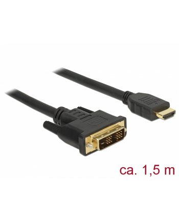 Delock kabel DVI(M) - HDMI(M) 1,5m, czarny