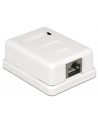 Delock gniazdo natynkowe podwójne 1x RJ45 kat. 6; LSA - nr 11