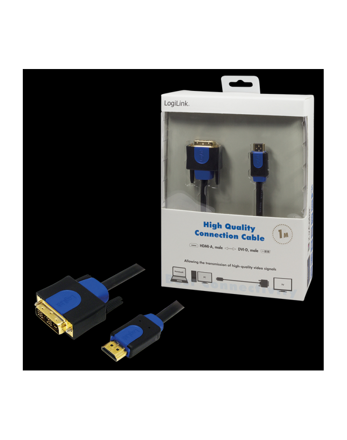 LOGILINK Kabel HDMI-DVI High Quality 1m główny