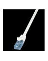 LOGILINK Patch cord U/UTP;cat.6A; wtyk RJ45-cat.6; EconLine; dł.0,25m;biały - nr 1