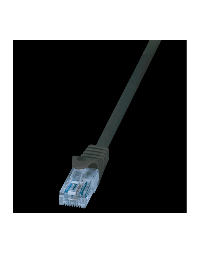 LOGILINK Patch cord U/UTP;cat.6A; wtyk RJ45-cat.6; EconLine; dł.3m;czarny główny