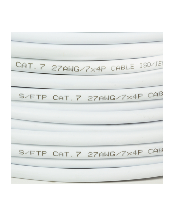 LOGILINK - Bulk Patch Cable S/FTP Cat.7 Cu PrimeLine, LSOH white, 50m