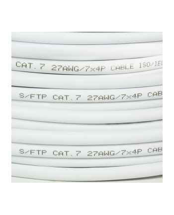 LOGILINK - Bulk Patch Cable S/FTP Cat.7 Cu PrimeLine, LSOH white, 305m