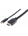 Manhattan Kabel monitorowy adapter USB-C na HDMI 4K M/M czarny 2m - nr 10