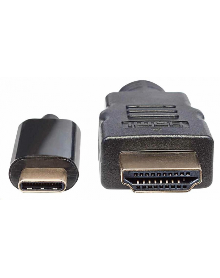 Manhattan Kabel monitorowy adapter USB-C na HDMI 4K M/M czarny 2m główny