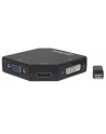 Manhattan Konwerter adapter Mini DisplayPort miniDP na HDMI/DVI/VGA M/F czarny - nr 3