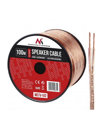 Maclean MCTV-512 Kabel głosnikowy 100m 2*1.5mm2 / 48*0.20CCA 3,5*7,0mm