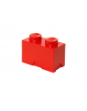 Pojemnik klocek LEGO® z 2 wypustkami (Bright Red) - nr 1