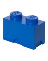 Pojemnik klocek LEGO® z 2 wypustkami (Bright Blue) - nr 1