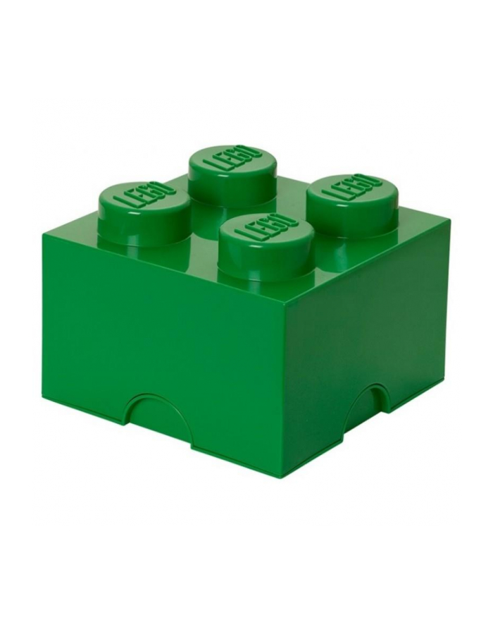 Pojemnik klocek LEGO® z 4 wypustkami (Dark Green) główny