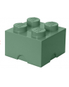 Pojemnik klocek LEGO® z 4 wypustkami (Sand Green) - nr 1