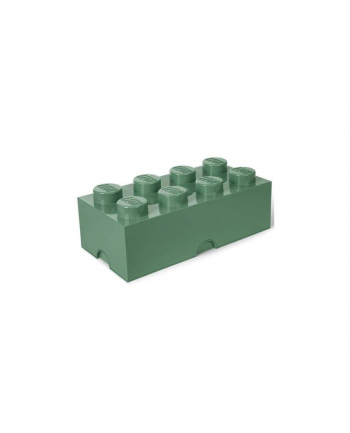 Pojemnik klocek LEGO® z 8 wypustkami (Sand Green)
