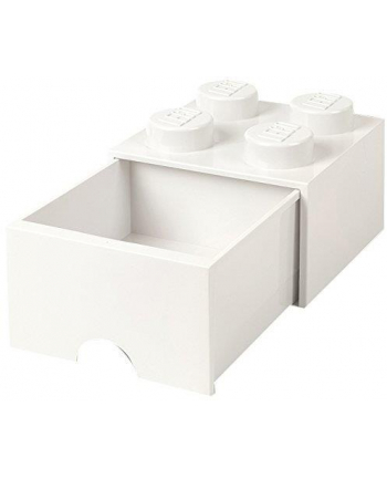 Szuflada klocek LEGO® z 4 wypustkami (White)