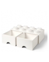 Podwojna szuflada klocek LEGO® z 8 wypustkami (White) - nr 1
