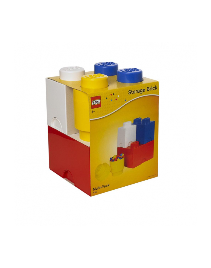 Zestaw pojemnikow w ksztalcie klockow LEGO® Multi-Pack L: 4 Sztuk główny