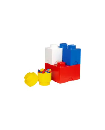 Zestaw pojemnikow w ksztalcie klockow LEGO® Multi-Pack L: 4 Sztuk