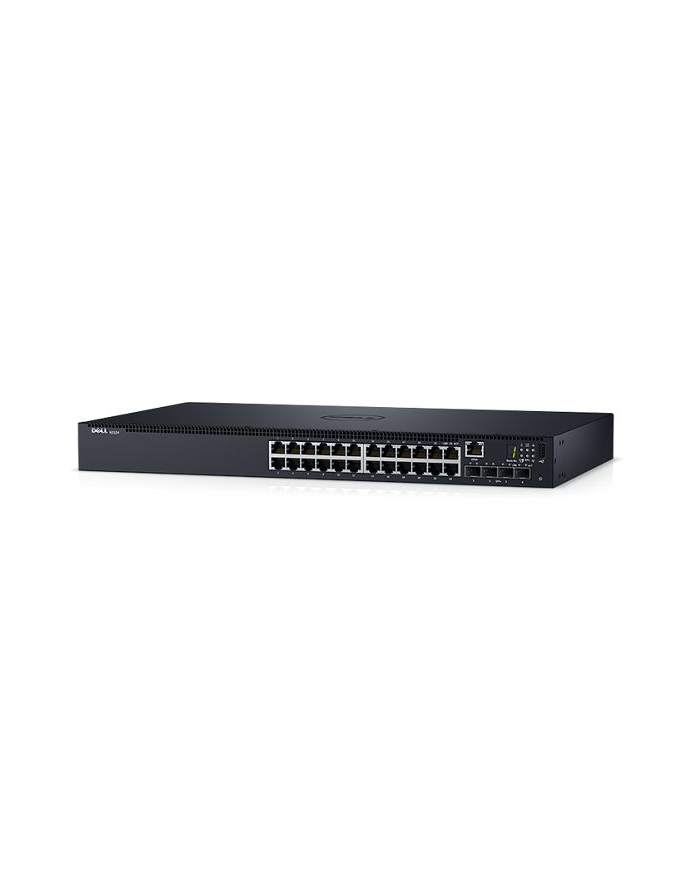 Dell Networking N1524P, PoE+, 24x 1GbE + 4x 10GbE SFP+ fixed ports, Stacking, IO główny