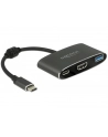Delock adapter USB Typ-C - USB 3.1 + USB Typ-C+ HDMI (F) 4K (DP Alt Mode) - nr 8