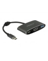 Delock adapter USB Typ-C - USB 3.1 + USB Typ-C+ HDMI (F) 4K (DP Alt Mode) - nr 9