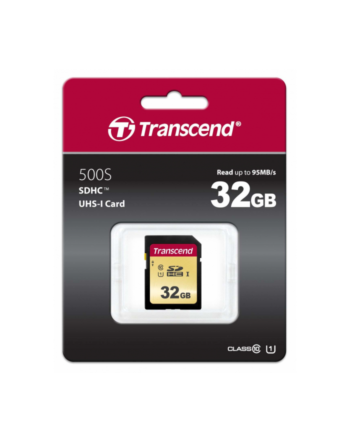 Transcend karta pamięci Micro SDHC 32GB Class 10 ( 95MB/s ) + adapter główny