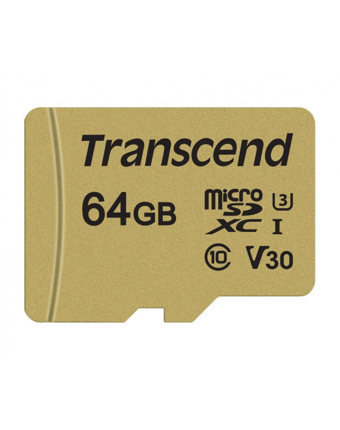 Transcend karta pamięci Micro SDXC 64GB Class 10 ( 95MB/s ) + adapter główny
