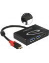 Delock adapter USB Typ-C > 2 x USB 3.0 (F) + HDMI (F) 4K  (DP Alt Mode) - nr 10