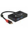 Delock adapter USB Typ-C > 2 x USB 3.0 (F) + HDMI (F) 4K  (DP Alt Mode) - nr 13