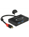 Delock adapter USB Typ-C > 2 x USB 3.0 (F) + HDMI (F) 4K  (DP Alt Mode) - nr 15