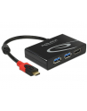 Delock adapter USB Typ-C > 2 x USB 3.0 (F) + HDMI (F) 4K  (DP Alt Mode) - nr 16