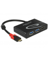 Delock adapter USB Typ-C > 2 x USB 3.0 (F) + HDMI (F) 4K  (DP Alt Mode) - nr 18