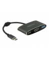 Delock adapter USB Typ-C - USB 3.1 + USB Typ-C+ HDMI (F) 4K (DP Alt Mode) - nr 17