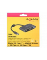 Delock adapter USB Typ-C - USB 3.1 + USB Typ-C+ HDMI (F) 4K (DP Alt Mode) - nr 1