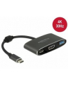 Delock adapter USB Typ-C - USB 3.1 + USB Typ-C+ HDMI (F) 4K (DP Alt Mode) - nr 3