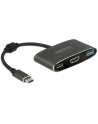 Delock adapter USB Typ-C - USB 3.1 + USB Typ-C+ HDMI (F) 4K (DP Alt Mode) - nr 4